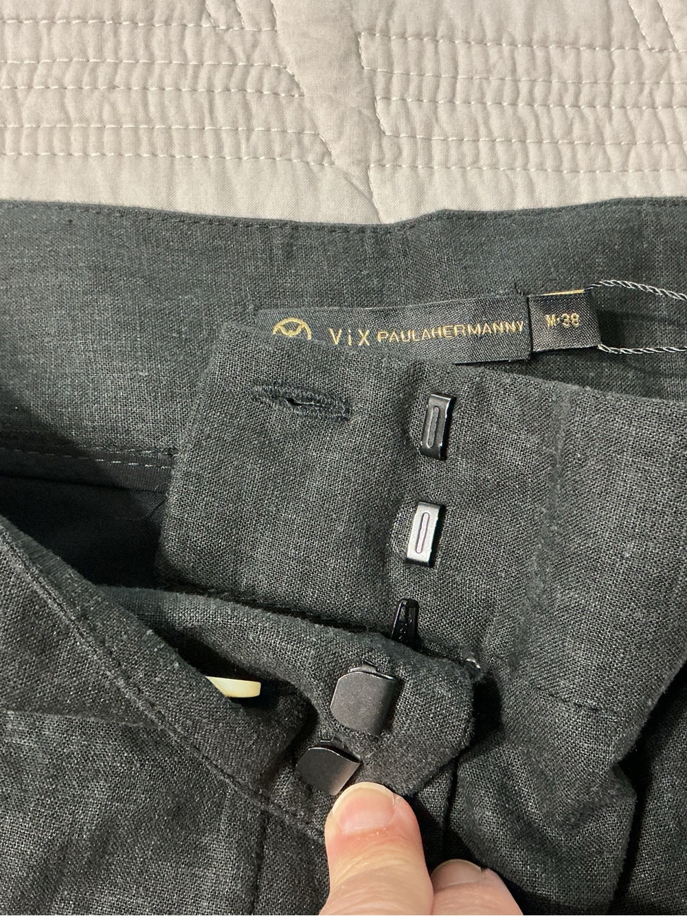 VIX Paula Hermanny Solid Bree High Waist Pants M - Picture 4 of 10